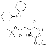 4-tert-Butyl N-[(tert-butoxy)carbonyl]-L-aspartate dicyclohexylamine salt Structure