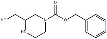 4-N-CBZ-2-HYDROXYMETHYL-PIPERAZINE
 Structure