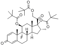 dexamethasone 21-pivalate Structure