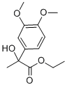 Lactic acid, 2-(3,4-dimethoxyphenyl)-, ethyl ester Structure