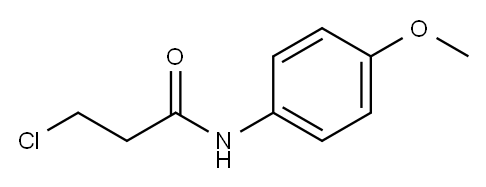 3-CHLORO-N-(4-METHOXYPHENYL)PROPANAMIDE Structure