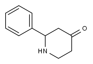 2-PHENYL-PIPERIDIN-4-ONE Structure