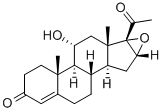 11a-Hydroxy-16,17a-epoxyprogesterone Structure