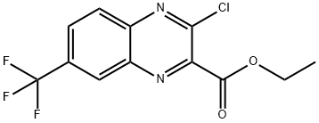 ETHYL 3-CHLORO-7-(TRIFLUOROMETHYL)QUINOXALINE-2-CARBOXYLATE Structure