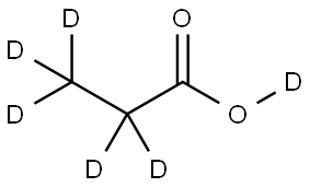 PROPIONIC ACID-D6 Structure