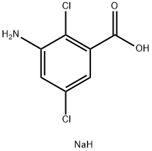 sodium 3-amino-2,5-dichloro-benzoate Structure