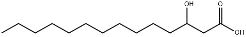 	3-Hydroxytetradecanoic Acid Structure