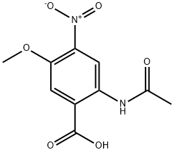 2-Acetamido-5-methoxy-4-nitrobenzoic Acid Structure