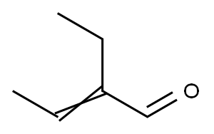 2-ETHYLCROTONALDEHYDE Structure
