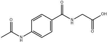 4-acetylaminohippuric acid Structure