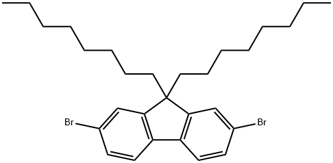 9,9-Dioctyl-2,7-dibromofluorene Structure