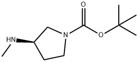 1-Pyrrolidinecarboxylicacid,3-(methylamino)-,1,1-dimethylethylester,(R)-(9CI) Structure