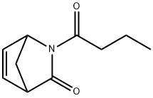 2-Azabicyclo[2.2.1]hept-5-en-3-one,  2-(1-oxobutyl)- Structure