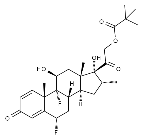 Flumethasone 21-pivalate Structure