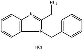 1-BENZYL-1H-BENZOIMIDAZOL-2-YL-METHYLAMINE DIHYDROCHLORIDE Structure
