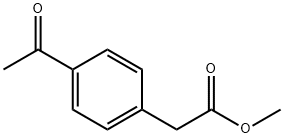 METHYL (4-ACETYLPHENYL)ACETATE Structure