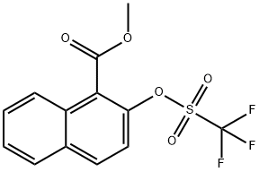 METHYL 2-TRIFLUOROMETHANESULFONYLOXY-1-NAPHTHOATE Structure