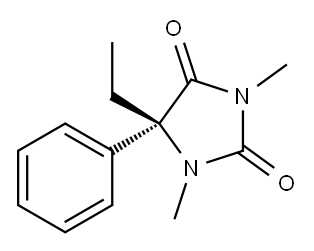 (R)-1-METHYLMEPHENYTOIN Structure