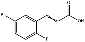 5-BROMO-2-FLUOROCINNAMIC ACID Structure