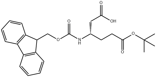 Fmoc-L-beta-homoglutamic acid 6-tert-butyl ester Structure