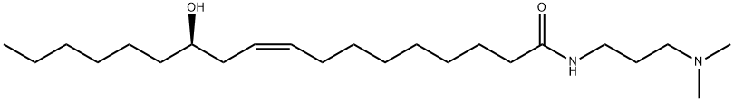 [R-(Z)]-N-[3-(dimethylamino)propyl]-12-hydroxy-9-octadecenamide  Structure