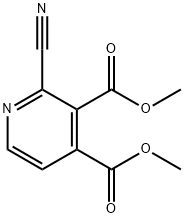 2-CYANOPYRIDINE-3,4-DICARBOXYLIC ACID DIMETHYL ESTER Structure