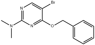 4-BENZYLOXY-5-BROMO-2-(N,N-DIMETHYLAMINO)PYRIMIDINE Structure