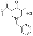 3-METHYL-5-METHOXYCARBONYL-1-BENZYL-4-PIPERIDONE HYDROCHLORIDE, 99 Structure