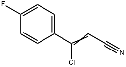 3-CHLORO-3-(4-FLUOROPHENYL)ACRYLONITRILE Structure