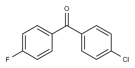 4-chloro-4&#39-fluorobenzophenone Structure