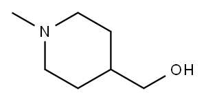 1-Methyl-4-piperidinemethanol Structure