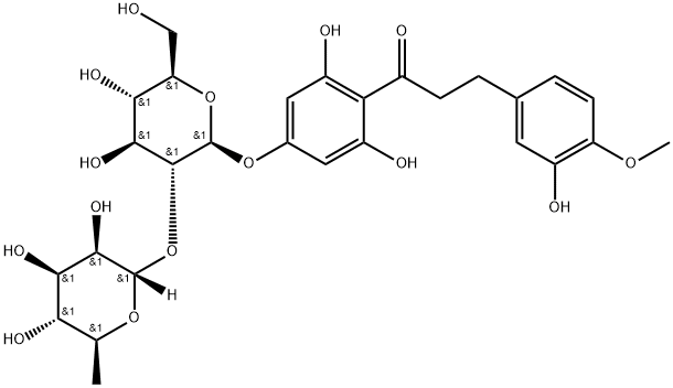 Neosperidin dihydrochalcone  Structure