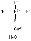 Copper(II)  tetrafluoroborate  hydrate Structure