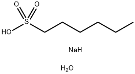 Sodium 1-hexanesulfonate monohydrate Structure