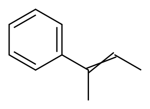 2-PHENYL-2-BUTENE Structure