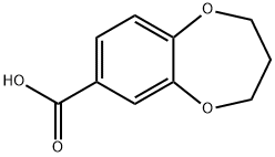 3,4-DIHYDRO-2H-1,5-BENZODIOXEPINE-7-CARBOXYLIC ACID Structure