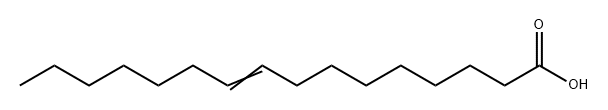 9-Hexadecenoic acid Structure