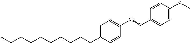 P-METHOXYBENZYLIDENE P-DECYLANILINE Structure