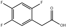 2,4,5-Trifluorophenylacetic acid Structure