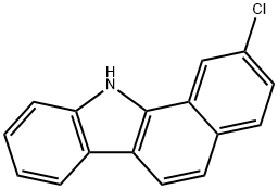 11H-Benzo(a)carbazole, 2-chloro- Structure