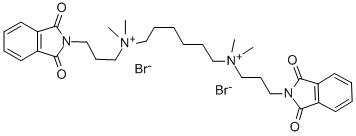 HEXAMETHYLENE-BIS-[DIMETHYL-(3-PHTHALIMIDOPROPYL)AMMONIUM]DIBROMIDE Structure