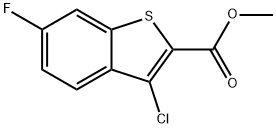 METHYL 3-CHLORO-6-FLUOROBENZO(B)THIOPHE& Structure