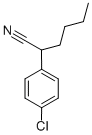 2-(4-CHLOROPHENYL)-HEXANENITRILE Structure