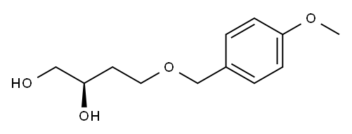 (R)-4-(4-Methoxybenzyloxy)-1,2-butanediol Structure