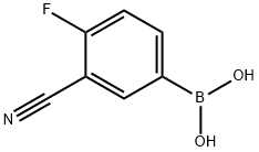 3-Cyano-4-fluorobenzeneboronic acid Structure