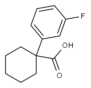 1-(3-FLUOROPHENYL)CYCLOHEXANECARBOXYLIC ACID, 98 Structure