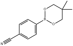 4-(5,5-DIMETHYL-1,3,2-DIOXABORINAN-2-YL)BENZONITRILE Structure