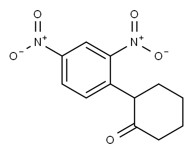 2-(2,4-DINITROPHENYL)CYCLOHEXANONE Structure