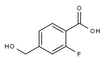 2-FLUORO-4-(HYDROXYMETHYL)BENZOIC ACID Structure