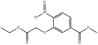 Methyl 3-(2-ethoxy-2-oxoethoxy)-4-nitrobenzoate Structure